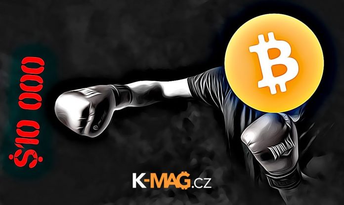 Bitcoin, fight, boj, trading, 10 000, cena, price